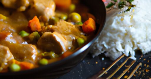 Kuřecí korma s máslem a mandlí