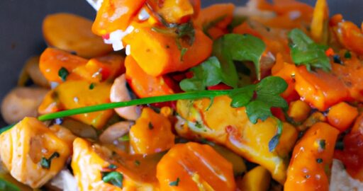 Telecí s rýží a smetanovou omáčkou