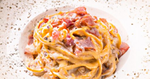 Italská špagety carbonara s pancettou