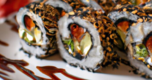 Sushi rolky s lososem a avokádem