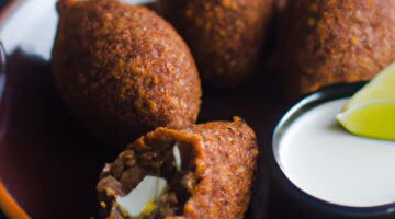 Kibbeh s mletým masem.