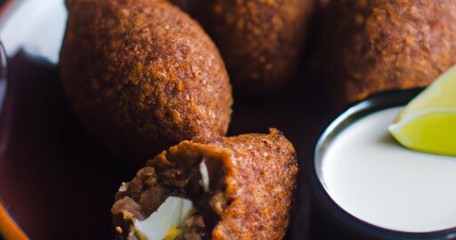 Kibbeh s mletým masem.