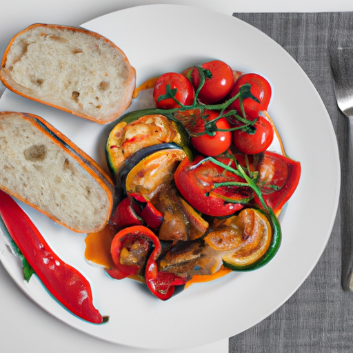 Kuřecí ratatouille s česnekem