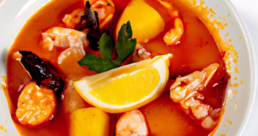 Bouillabaisse s bylinkovým pečivem