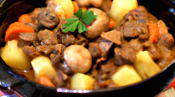 Hovězí Bourguignon se šťávou