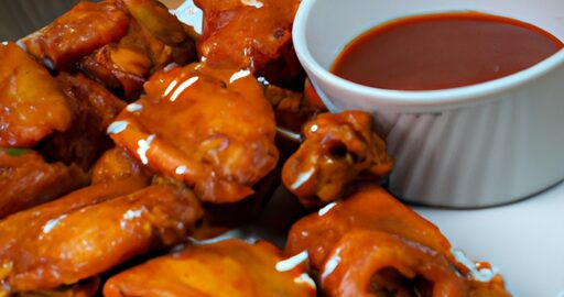 Buffalo wings s ranch omáčkou.