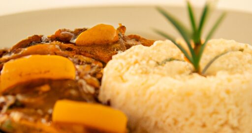 Kuřecí korma s jehněčím masem.