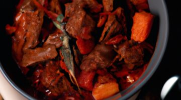 Hovězí guláš s vínem borgoňským