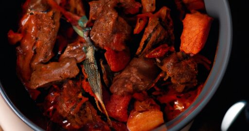 Hovězí guláš s vínem borgoňským