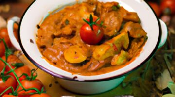 Ratatouille s kuřecím masem a bylinkami