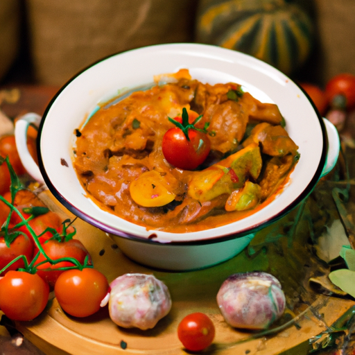 Ratatouille s kuřecím masem a bylinkami