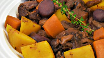 Hovězí Bourguignon se zeleninou