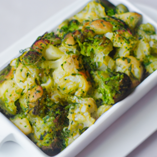 Kuřecí brokolicový závin sýrovou omáčkou.