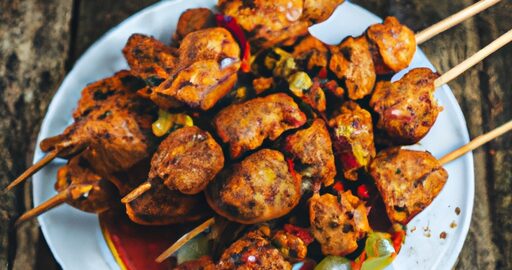 Kuřecí satay se slaninou