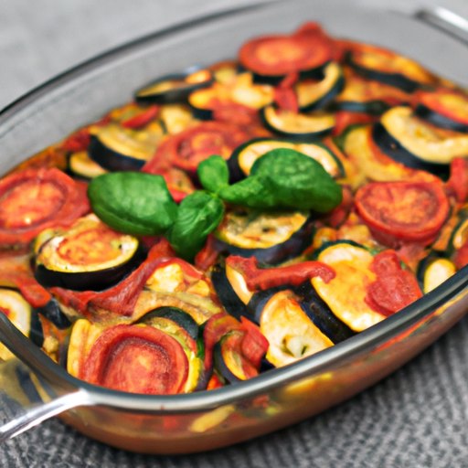 Kuřecí provensálské ratatouille z trouby
