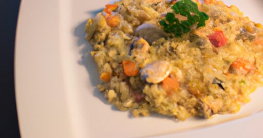 Risotto s kuřecím masem a houbami
