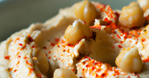 Hummus s pečenými cizrnami a avokádem