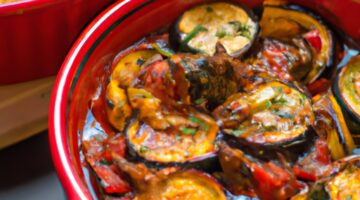 Ratatouille s hermelínem a bylinkami.