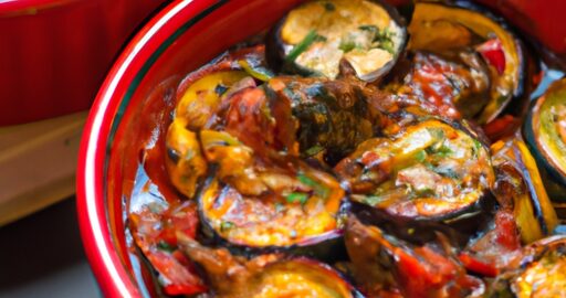 Ratatouille s hermelínem a bylinkami.