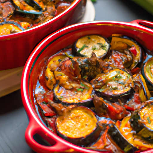 Ratatouille s hermelínem a bylinkami.