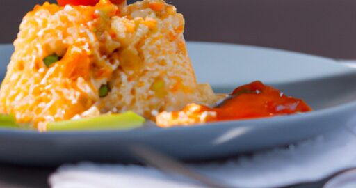 Ryžový plack s masem.