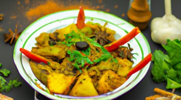 Marocký tajemný kořeněný tagine.