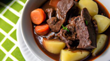 Hovězí Bourguignon s bramborem