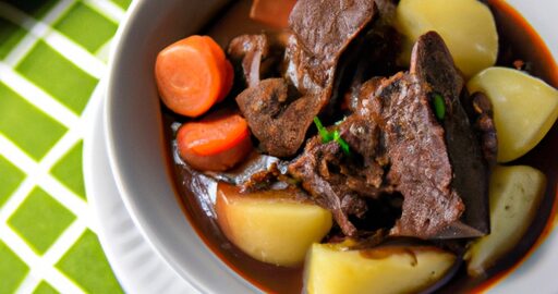 Hovězí Bourguignon s bramborem