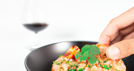 Smažený rýžový nákyp s krevetami