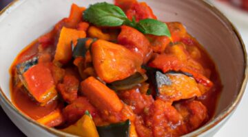 Ratatouille s pečeným kuřetem