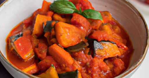 Ratatouille s pečeným kuřetem