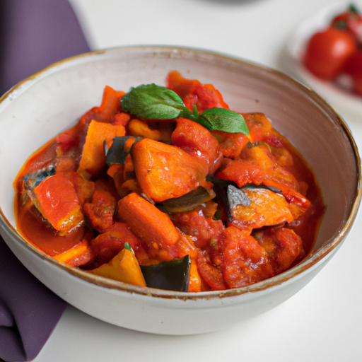 Ratatouille s pečeným kuřetem