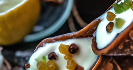 Cannoli s pistáciovou náplní.