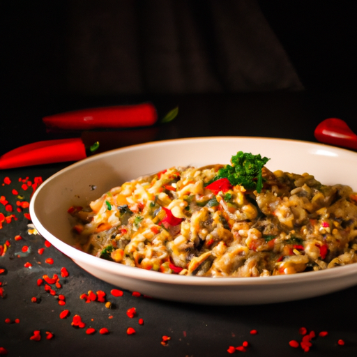 Dušený jehněčí maso s rýží