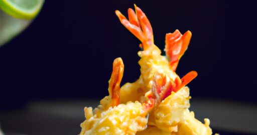 Tempura krevety s rýží