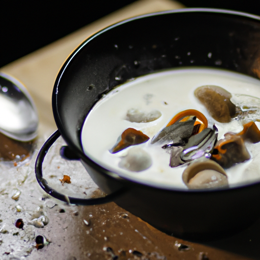 Smetanová cibulová polévka s krutony