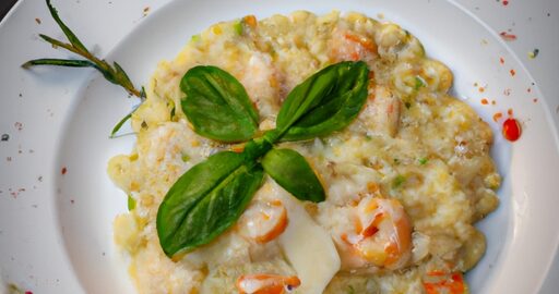 Risotto s houbami a parmským šunkou