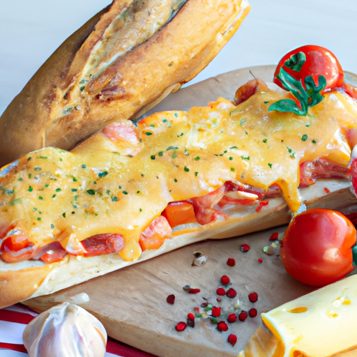 sýrová cibulová polévka s bagetou