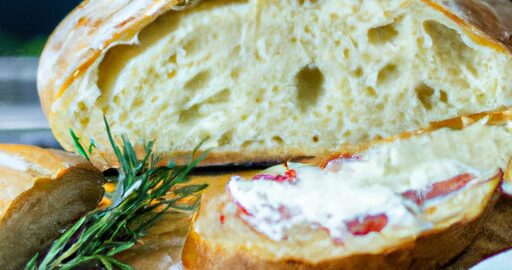 Slaný kukuřičný chléb s moukou.