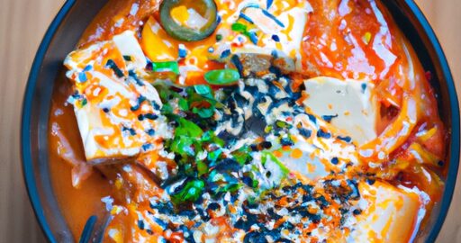 Kimchi jigae s tofu.