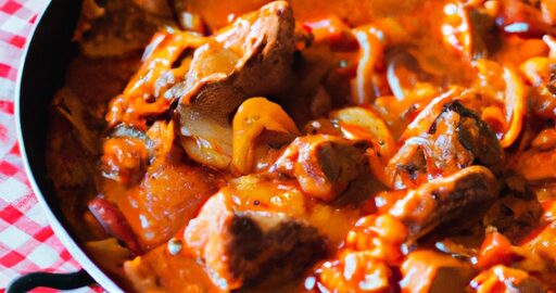 Kuřecí cacciatora s rajčaty