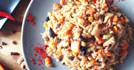 Rýžový pilaf s bobulemi goji.