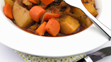 Veganský guláš s květákem.