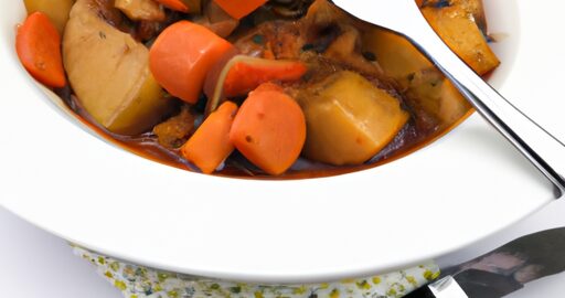 Veganský guláš s květákem.