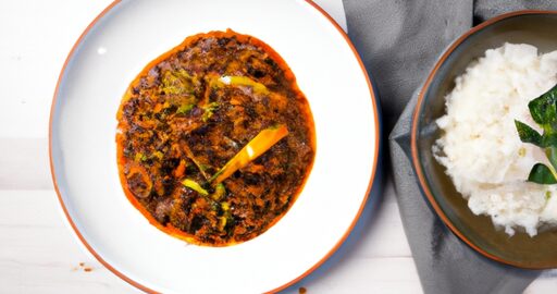 Jehněčí maso s kari a rýží