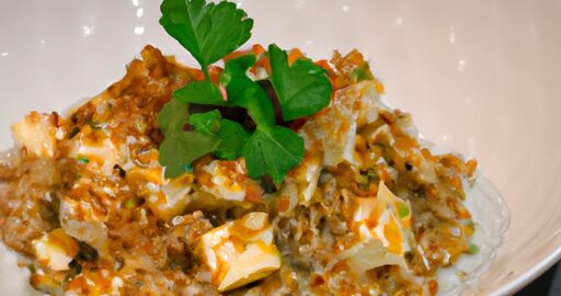 Marinované tofu s quinoou