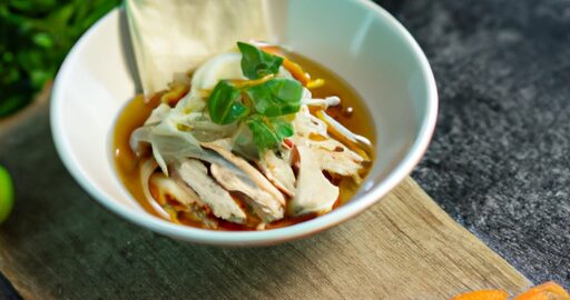 Kuřecí pho s nudlemi