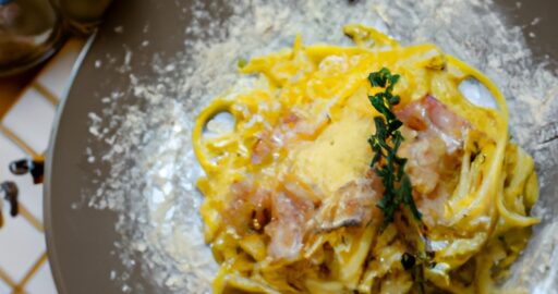 Spaghetti carbonara s pancettou a vejc3adrec3adm