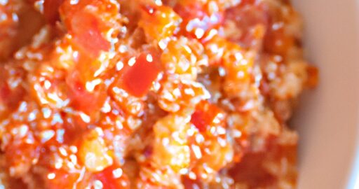 Vepřová tomatová směs with quinoa.