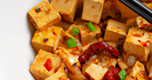 Tofu s pikantní omáčkou a rýží